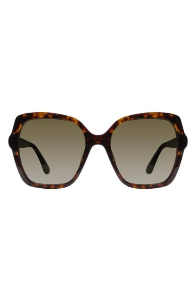 Stuart Weitzman 56mm Gradient Square Sunglasses