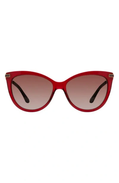 Stuart Weitzman 57mm Gradient Butterfly Sunglasses