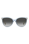 Stuart Weitzman 58mm Gradient Butterfly Sunglasses In Blue