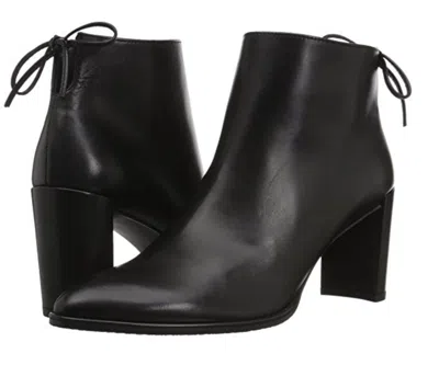 Pre-owned Stuart Weitzman $600  Lofty Bootie Black Leath 5 5.5 6 6.5 7 7.5 8 8.5 9 9.5 10m In Leather Black