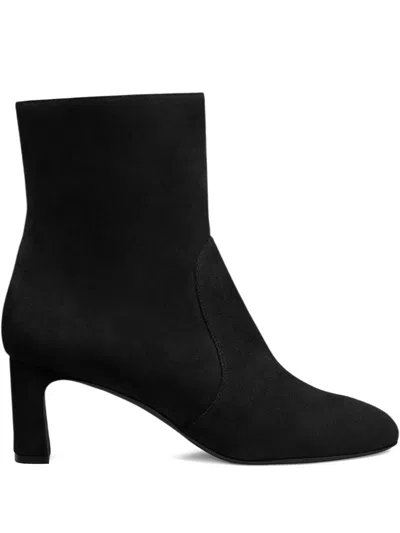 Stuart Weitzman 60mm Babette Suede Ankle Boots In Black