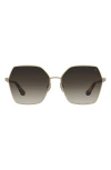 Stuart Weitzman 60mm Gradient Square Sunglasses In Gray