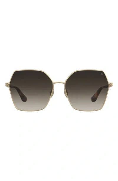 Stuart Weitzman 60mm Gradient Square Sunglasses In Gray