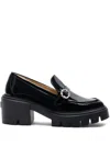 Stuart Weitzman 60mm Leather Loafers In Black