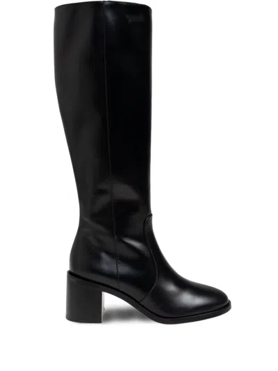 Stuart Weitzman Esme Zip Boot In Black