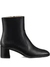 Stuart Weitzman 70mm Maeve Zip Square-toe Ankle-boots In Black