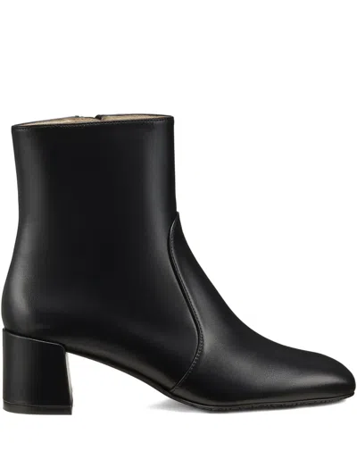 STUART WEITZMAN 70MM MAEVE ZIP SQUARE-TOE ANKLE-BOOTS