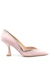 Stuart Weitzman 70mm Suede Crystal-embellished Pumps In Pink