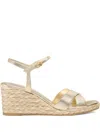 Stuart Weitzman 75mm Dayna Espadrilles In Light Gold/natural