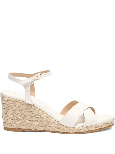 Stuart Weitzman 75mm Dayna Espadrilles In Cream/natural