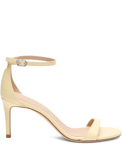 Stuart Weitzman 75mm Leather Sandals In Yellow