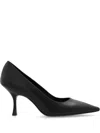 Stuart Weitzman Naomi Pointed-toe Pumps In Black