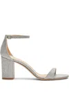 Stuart Weitzman 75mm Nudist Ii Sandals In Silver