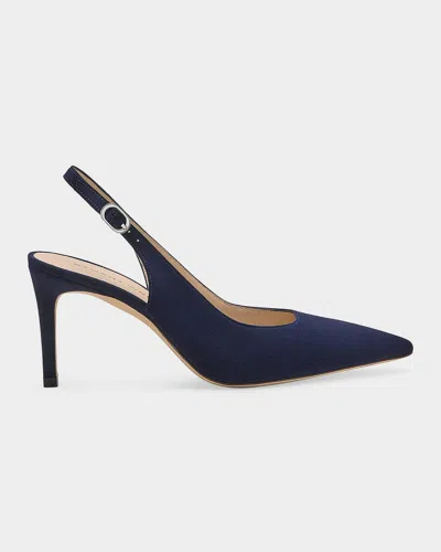Stuart Weitzman 75mm Stuart Power Suede Slingback Pumps In Multi