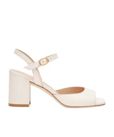 Stuart Weitzman 75mm Tia Leather Sandals In Pink
