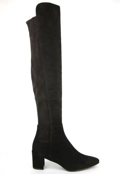 Pre-owned Stuart Weitzman $765  Dark Brown Cola Suede Allwayhunk Over-the-knee Boot