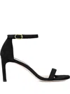 Stuart Weitzman 80mm Nunakedstraight Ankle-strap Sandal In Black