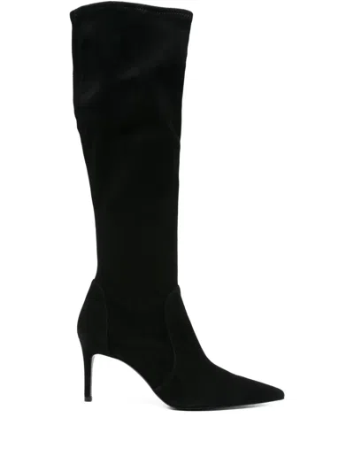 Stuart Weitzman 80mm Pointed-toe Stretch-knit Boots
