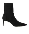 Stuart Weitzman Zipper Ankle Boots In Black