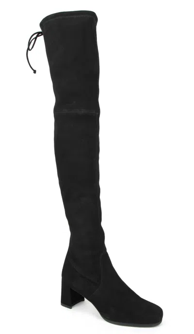 Pre-owned Stuart Weitzman $835  Women's Hinterland Black Suede Over-the-knee Boots