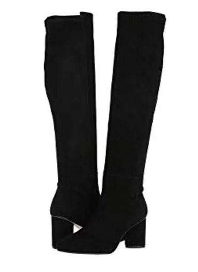 Pre-owned Stuart Weitzman $845  Eloise 75 Boots Knee-high Black Suede 5 6.5 7 7.5 8 9.5 10m