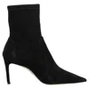 Stuart Weitzman 85 Stretch Leather Boots In Black