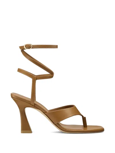 Stuart Weitzman 85mm Vinnie Sandals In Brown