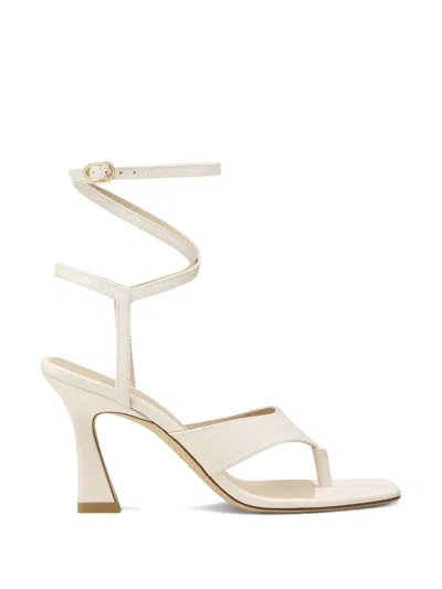 Stuart Weitzman 85mm Vinnie Sandals In White