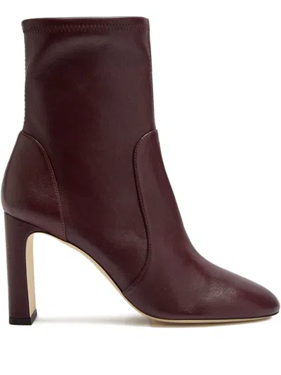 Stuart Weitzman 85mm Babette Boots In Red