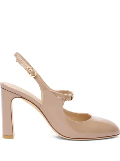 Stuart Weitzman 85mm Babette Pumps In Neutral