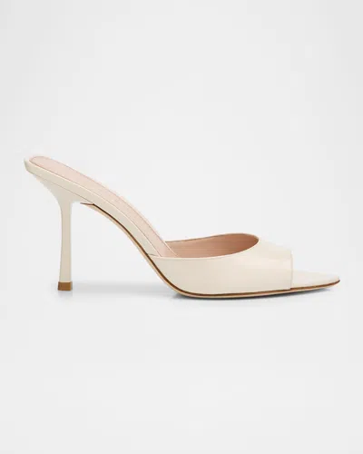 Stuart Weitzman 85mm Lexington Patent Leather Mules In Multi