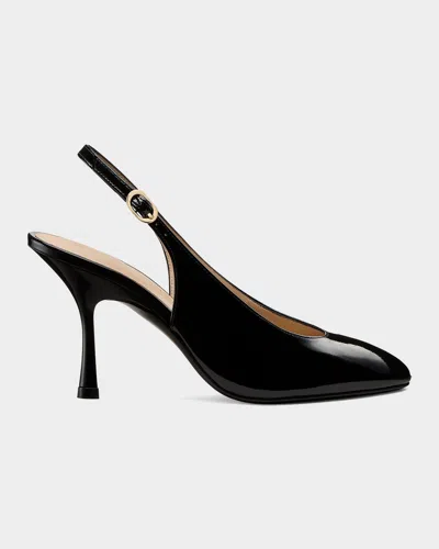 Stuart Weitzman 85mm Madison Patent Leather Slingback Pumps In Multi