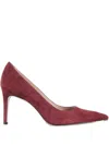 Stuart Weitzman 85mm Pointed-toe Heeled Pumps In Red