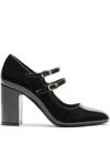 Stuart Weitzman 85mm Posh Mary Jane Shoes In Black