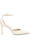 Stuart Weitzman Stuart 85mm Pointed-toe Pumps In Neutral