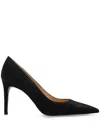 Stuart Weitzman Tacchi Pelle Di Vitello Nero In Black
