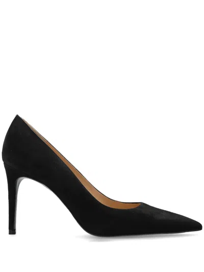 Stuart Weitzman Tacchi Pelle Di Vitello Nero In Black