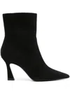 Stuart Weitzman Zippered Short Boots In 黑色