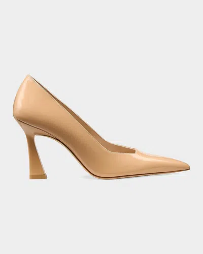 Stuart Weitzman 85mm Vinnie Patent Leather Pumps In Multi