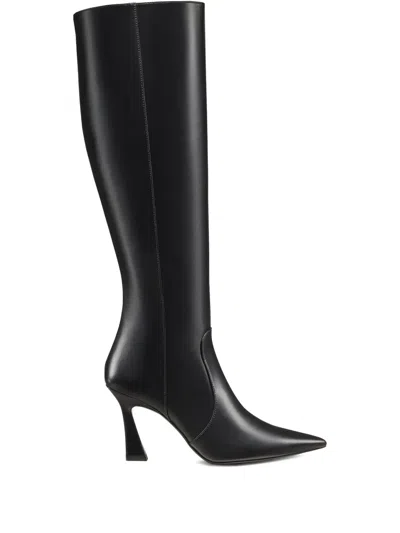 STUART WEITZMAN 85MM VINNIE POINTED ZIP BOOTS