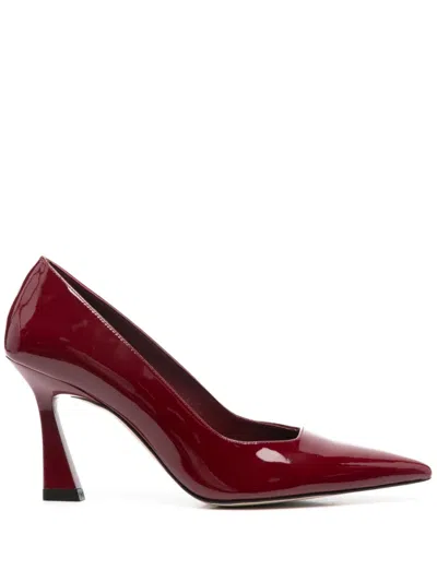 Sergio Levantesi Patent Leather Pumps In 红色