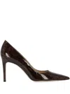 Stuart Weitzman 90mm Tortoiseshell-print Pointed-toe Heeled Pumps In Brown