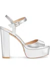 Stuart Weitzman Ryder 95 Platform Sandal In Silver