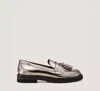 Stuart Weitzman Adrina Loafer In Gunmetal