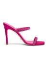 Stuart Weitzman Aleena Royale Crystal High-heeled Sandals In Pink