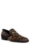 Stuart Weitzman Men's Alfred Leopard-print Calf Hair Loafers In Classic
