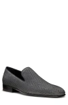 Stuart Weitzman Men's Alfred Jacquard Fabric Loafers In Pewter