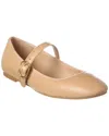 Stuart Weitzman Alice Raffia Ballet Flat In Beige