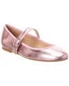 Stuart Weitzman Alice Leather Ballet Flat In Pink