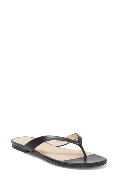Stuart Weitzman Toe Strap Sandals In Black